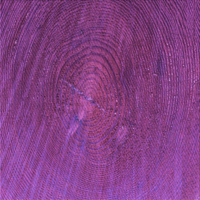 Round Patterned Dark Magenta Purple Rug, pat2621pur