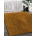 Machine Washable Transitional Neon Orange Rug in a Family Room, wshpat2621yw