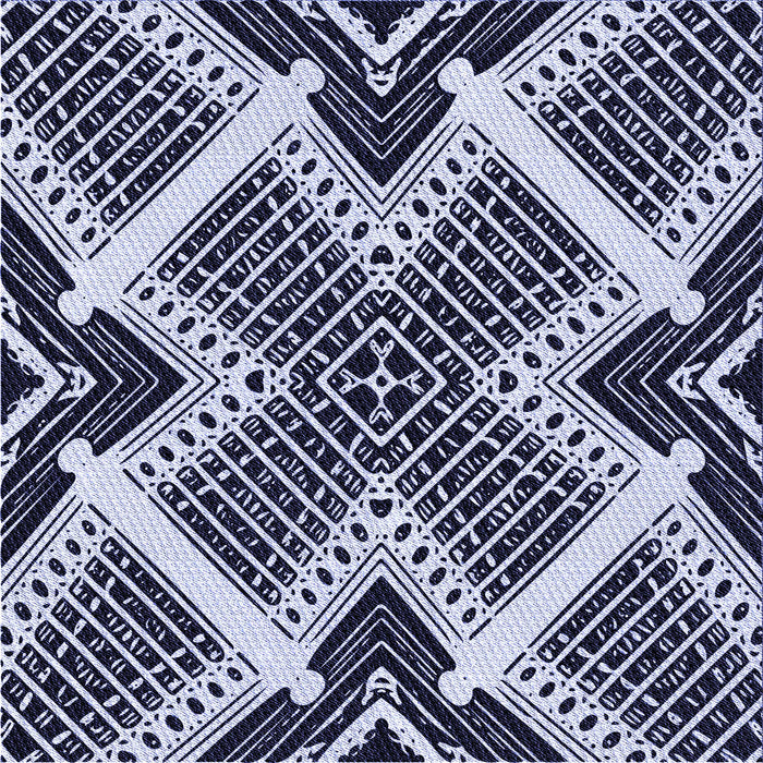 Round Patterned Night Blue Rug, pat2622blu