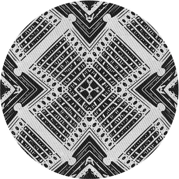 Square Machine Washable Transitional Charcoal Black Rug in a Living Room, wshpat2622gry