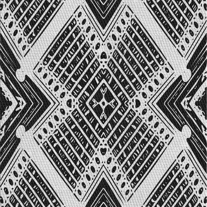 Patterned Charcoal Black Rug, pat2622gry