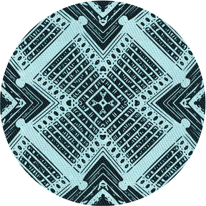 Square Machine Washable Transitional Blue Rug in a Living Room, wshpat2622lblu