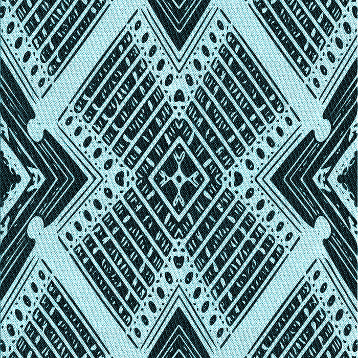 Patterned Blue Rug, pat2622lblu