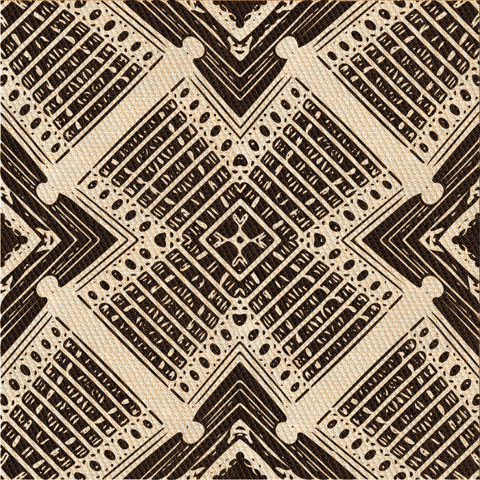 Round Patterned Red Rug, pat2622org