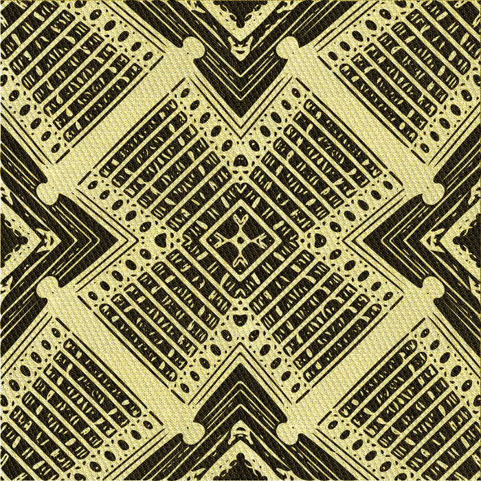 Round Machine Washable Transitional Midnight Gray Rug, wshpat2622yw