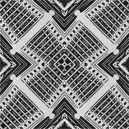 Square Patterned Light Gray Novelty Rug, pat2622