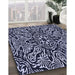 Machine Washable Transitional Night Blue Rug in a Family Room, wshpat2623blu