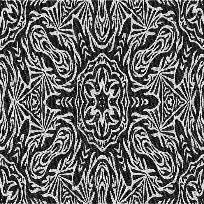 Round Patterned Cloud Gray Rug, pat2623gry