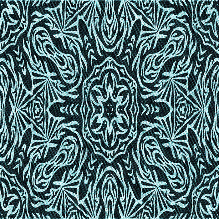 Round Machine Washable Transitional Tiffany Blue Rug, wshpat2623lblu