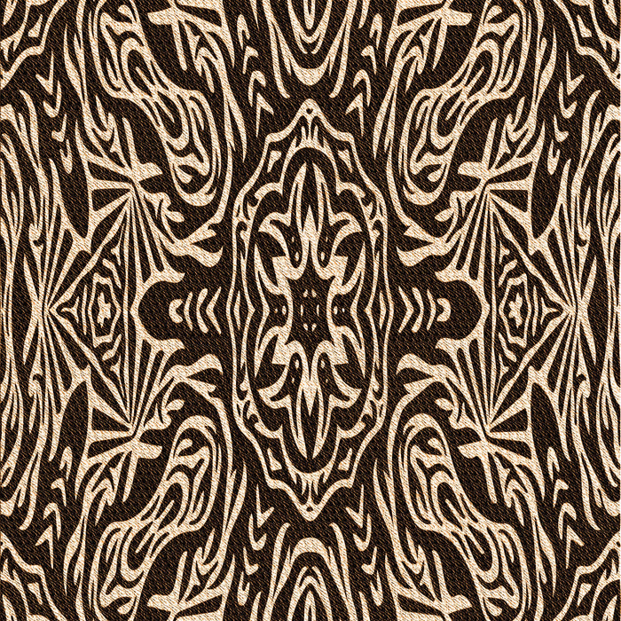 Patterned Black Brown Rug, pat2623org