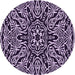 Square Patterned Bright Lilac Purple Rug, pat2623pur