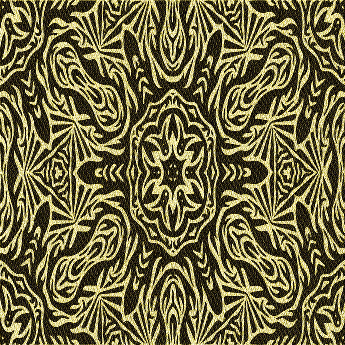 Round Machine Washable Transitional Metallic Gold Rug, wshpat2623yw