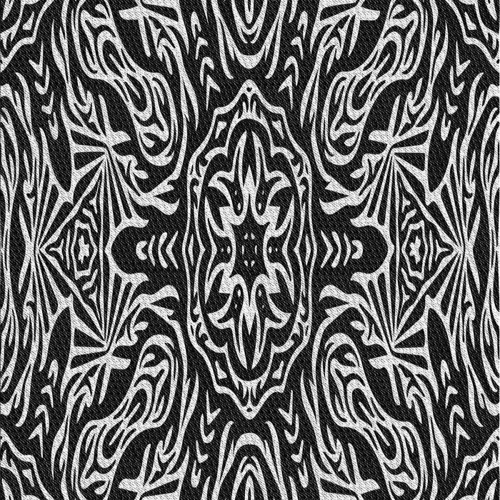 Patterned Black Novelty Rug, pat2623