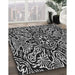 Machine Washable Transitional Black Rug in a Family Room, wshpat2623