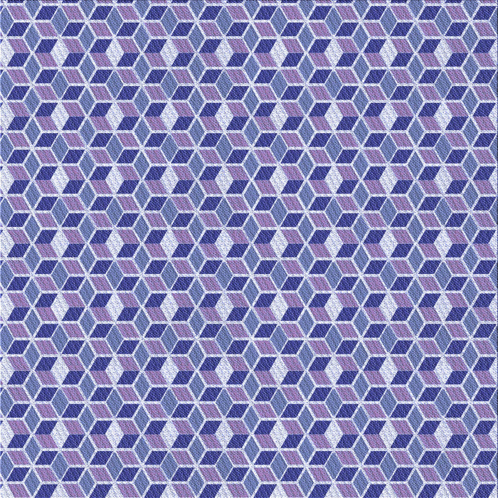 Round Patterned Slate Blue Rug, pat2624blu