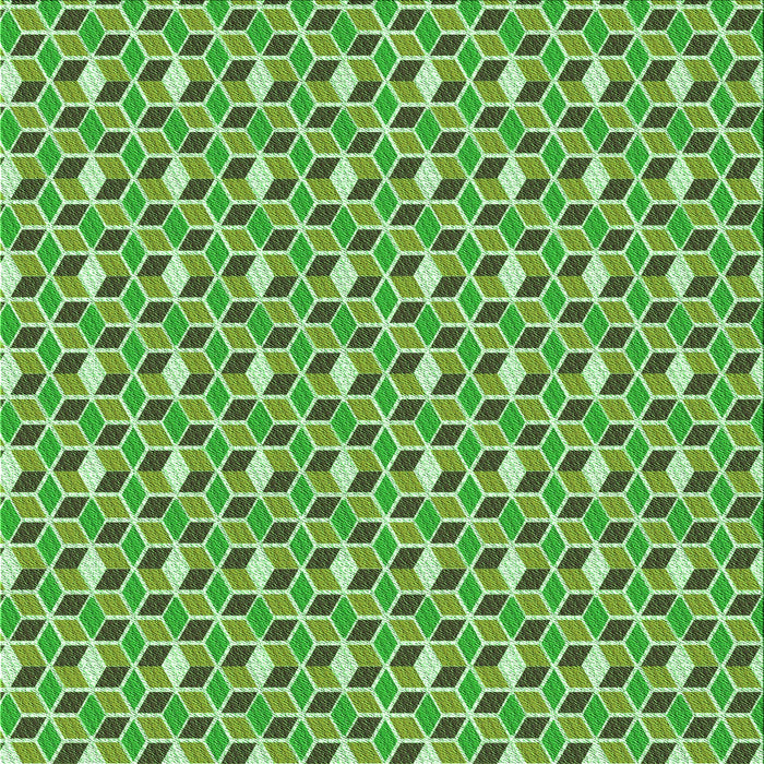 Round Patterned Green Rug, pat2624grn