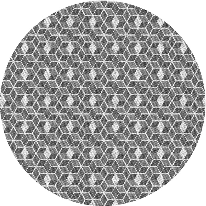 Square Machine Washable Transitional Cloud Gray Rug in a Living Room, wshpat2624gry