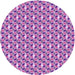 Square Patterned Dark Orchid Purple Rug, pat2624pur