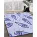 Machine Washable Transitional Blue Rug in a Family Room, wshpat2625blu