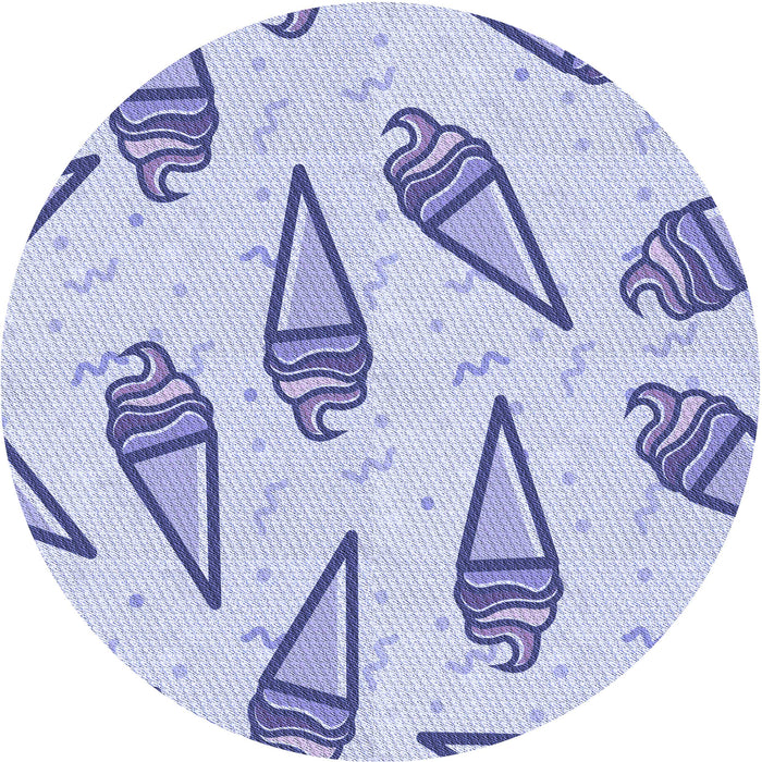 Square Patterned Blue Rug, pat2625blu