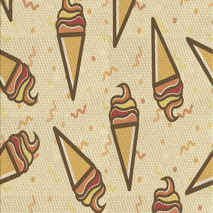 Patterned Khaki Gold Rug, pat2625brn