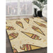 Machine Washable Transitional Khaki Gold Rug in a Family Room, wshpat2625brn