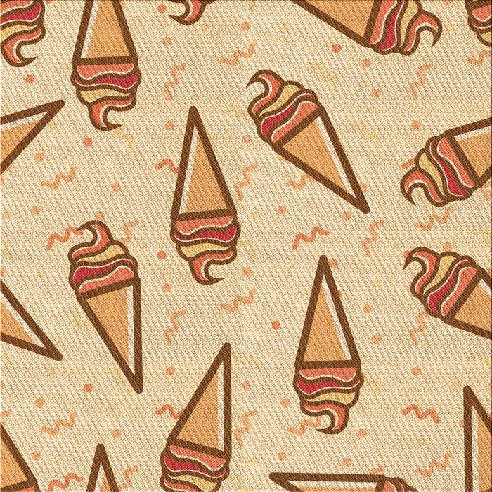 Round Patterned Khaki Gold Rug, pat2625org