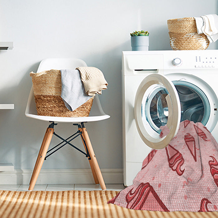 Machine Washable Transitional Red Rug in a Washing Machine, wshpat2625rd