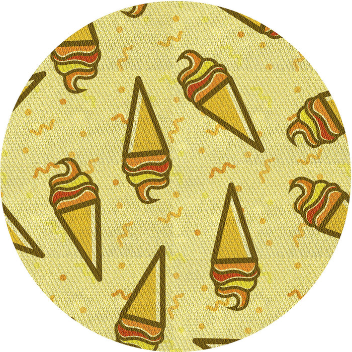 Square Machine Washable Transitional Caramel Brown Rug in a Living Room, wshpat2625yw