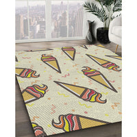 Patterned Brown Novelty Rug, pat2625