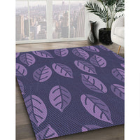 Patterned Blue Rug, pat2626blu