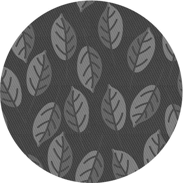 Square Patterned Dark Gray Black Rug, pat2626gry