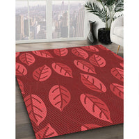 Patterned Red Rug, pat2626rd