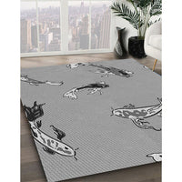 Patterned Cloud Gray Rug, pat2627gry