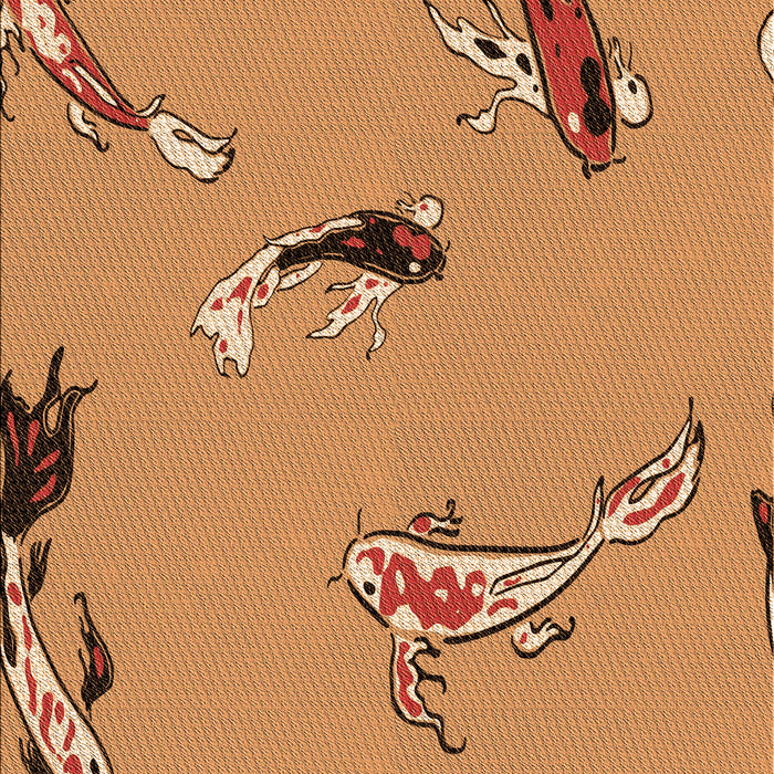 Patterned Orange Rug, pat2627org