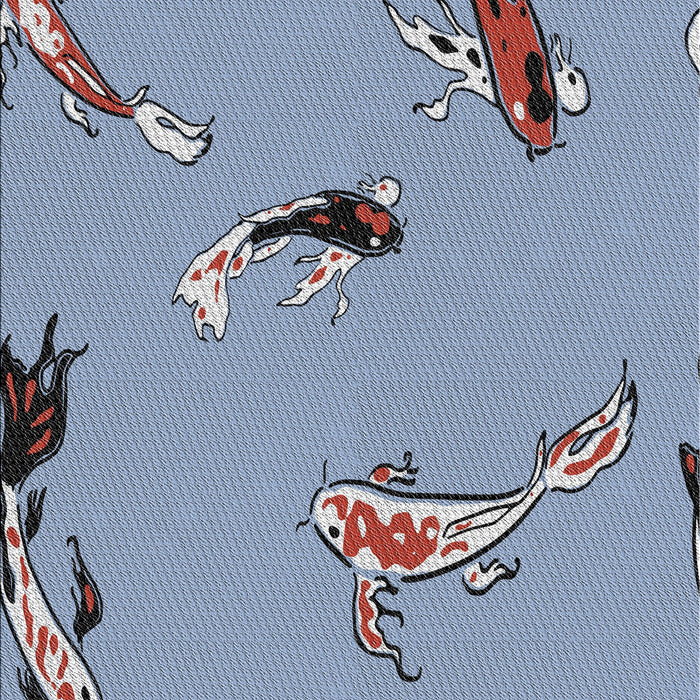 Patterned Jeans Blue Novelty Rug, pat2627