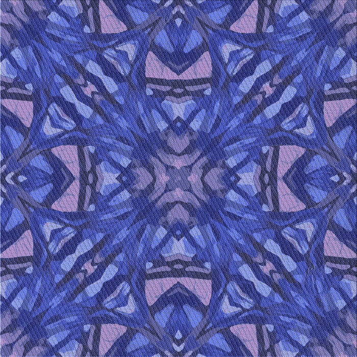 Round Patterned Light Slate Blue Rug, pat2628blu