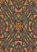 Machine Washable Transitional Copper Brown Rug, wshpat2628brn