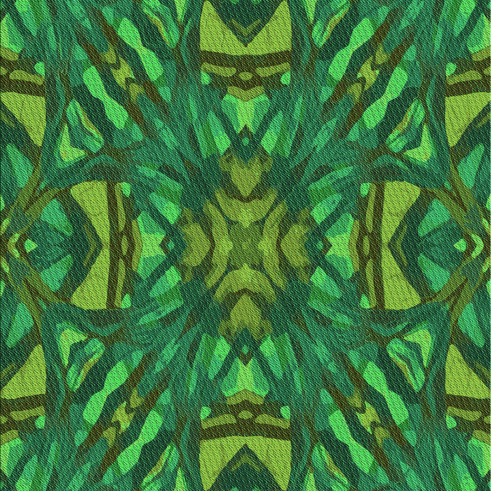 Patterned Deep Emerald Green Rug, pat2628grn
