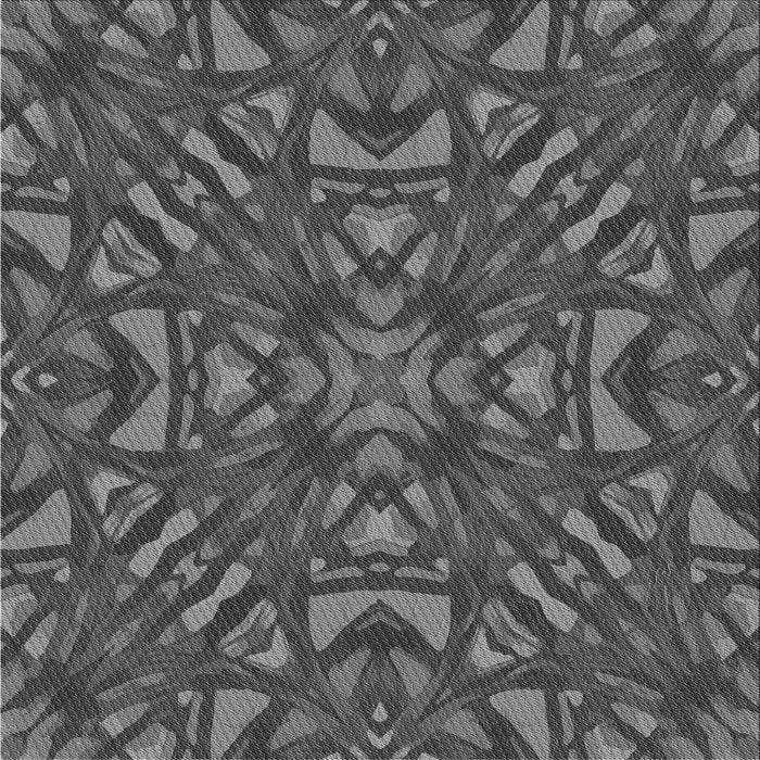 Round Machine Washable Transitional Gray Rug, wshpat2628gry