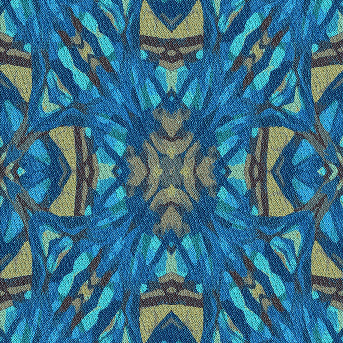 Machine Washable Transitional Blue Rug, wshpat2628lblu