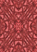 Patterned Red Rug, pat2628rd