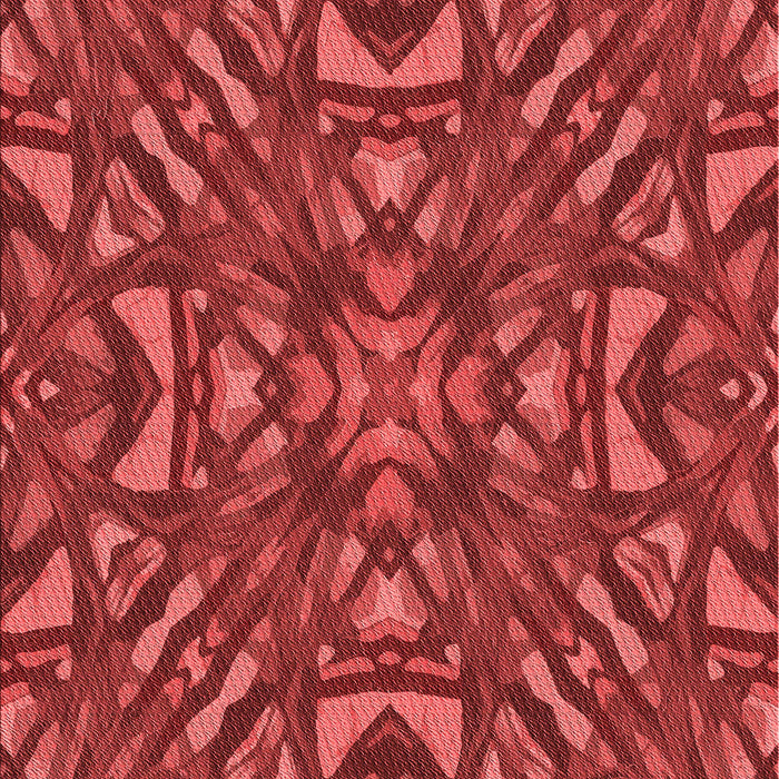 Patterned Red Rug, pat2628rd