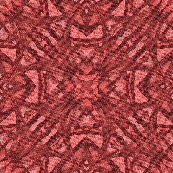 Round Patterned Red Rug, pat2628rd