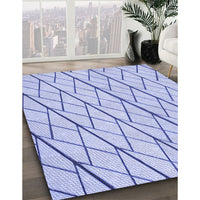 Patterned Blue Rug, pat2629blu