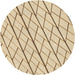 Square Patterned Khaki Gold Rug, pat2629brn