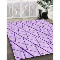 Patterned Purple Rug, pat2629pur