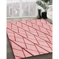 Patterned Pink Rug, pat2629rd