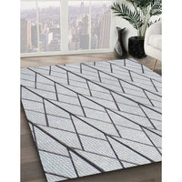 Patterned Gray Novelty Rug, pat2629