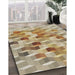 Machine Washable Transitional Sienna Brown Rug in a Family Room, wshpat262